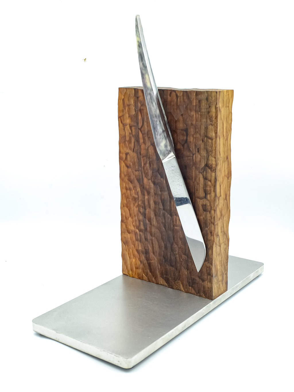Messerständer Nuss geschnitzt