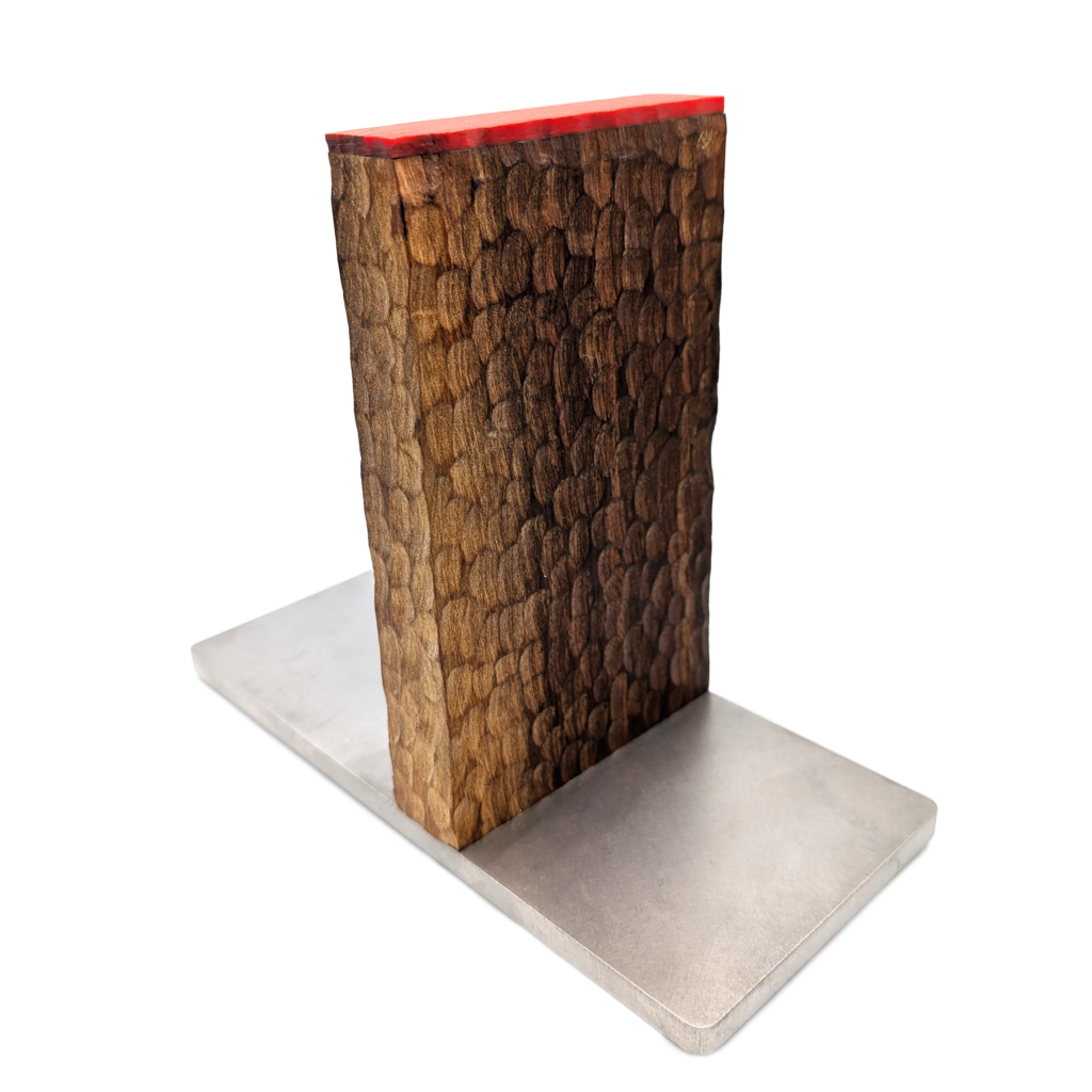 Messerständer Nuss geschnitzt