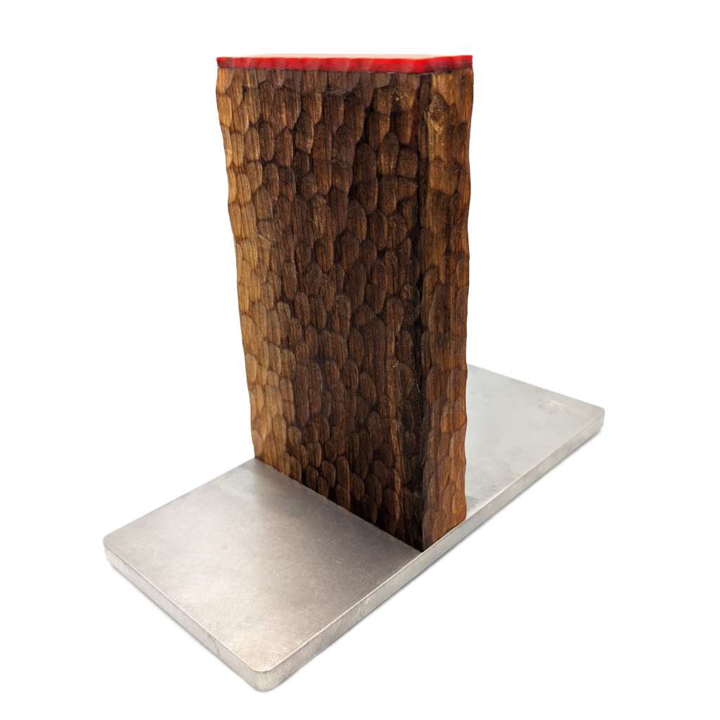 Messerständer Nuss geschnitzt