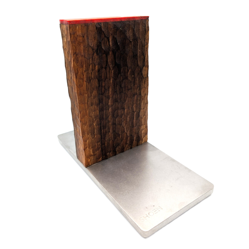 Messerständer Nuss geschnitzt