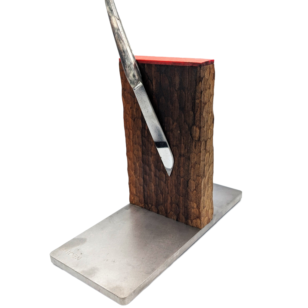 Messerständer Nuss geschnitzt