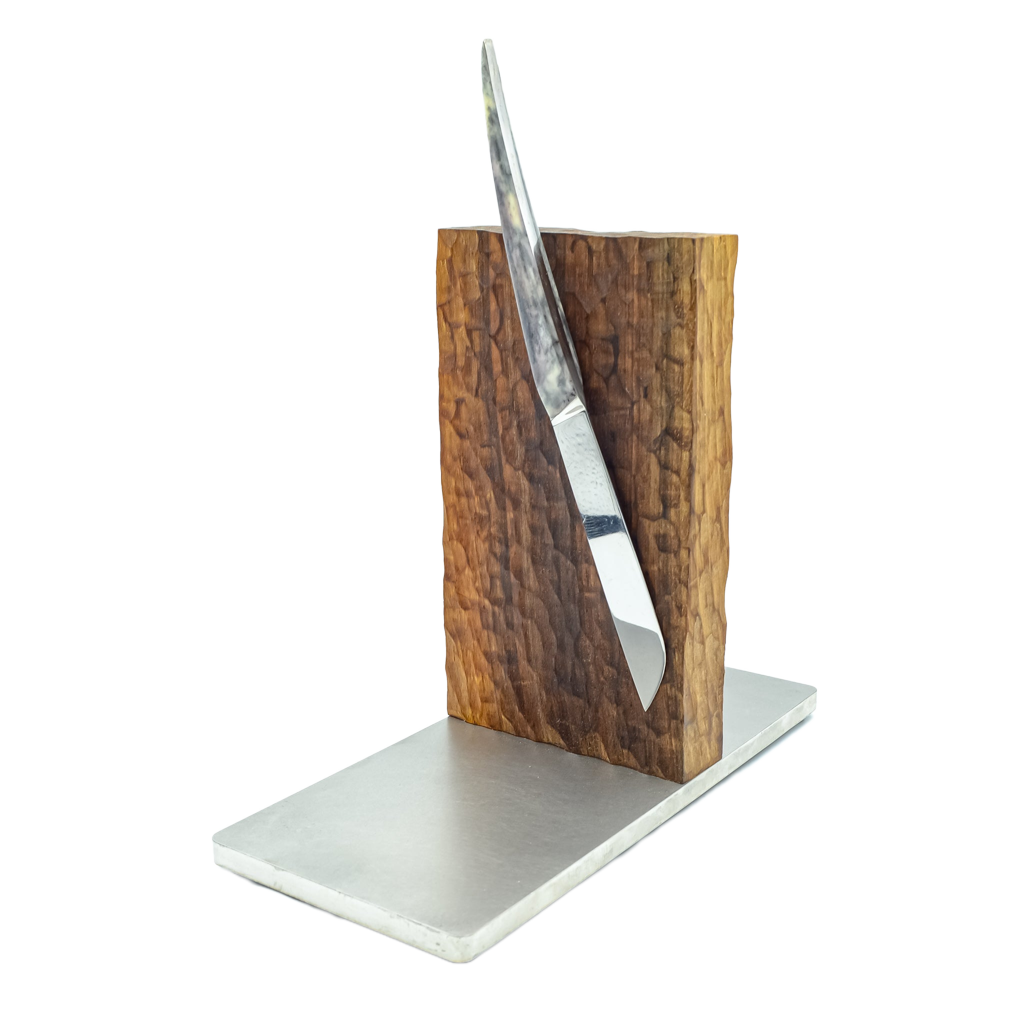 Messerständer Nuss geschnitzt